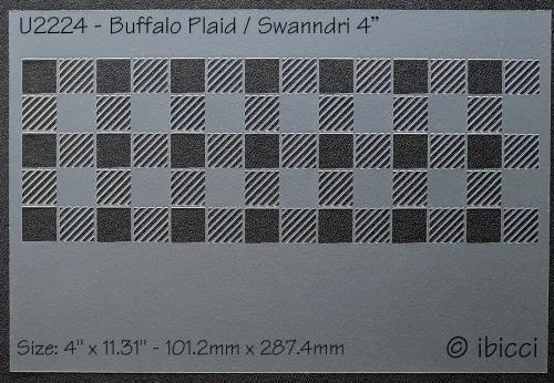 ibicci Buffalo Plaid / Swanndri 4" stencil
